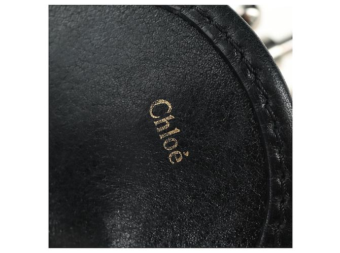 Chloé Chloe Kerala Hand Bag Leather Black Silver - vista 21