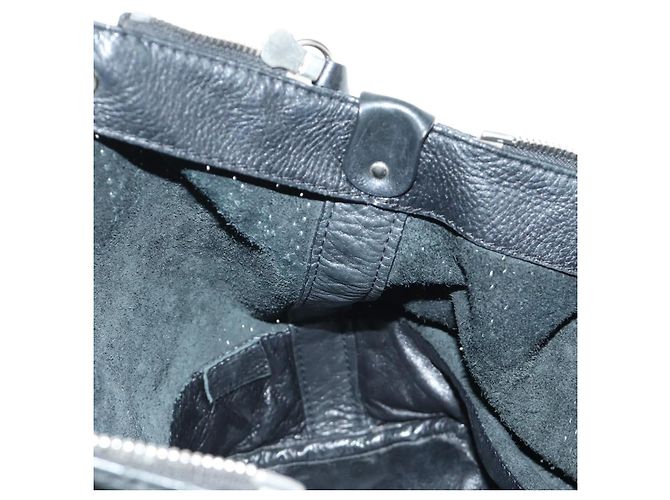 Chloé Chloe Kerala Hand Bag Leather Black Silver - vista 23