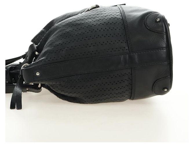 Chloé Chloe Kerala Hand Bag Leather Black Silver - vista 3