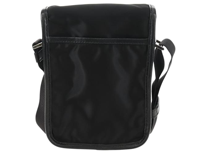 PRADA Shoulder Bag Nylon Black Silver - vista 2