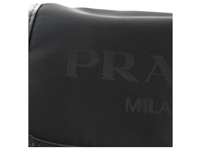 PRADA Shoulder Bag Nylon Black Silver - vista 20