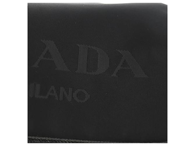 PRADA Shoulder Bag Nylon Black Silver - vista 21