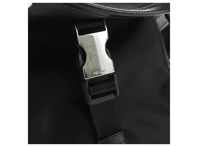 PRADA Shoulder Bag Nylon Black Silver - vista 22