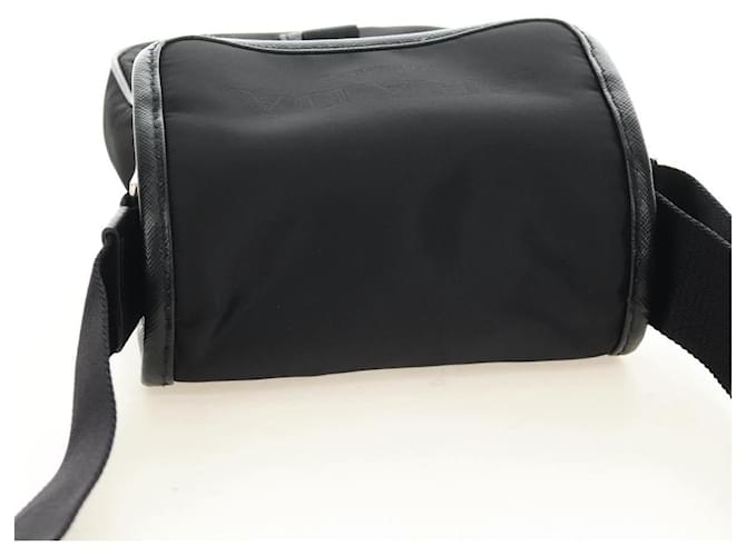 PRADA Shoulder Bag Nylon Black Silver - vista 6