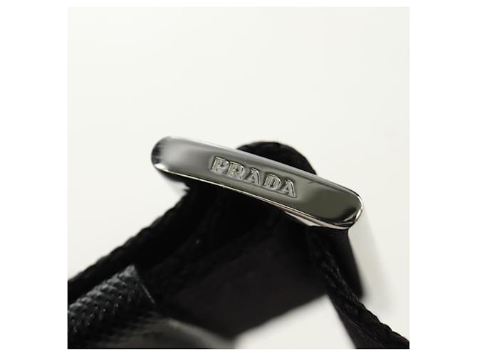 PRADA Shoulder Bag Nylon Black Silver - vista 9