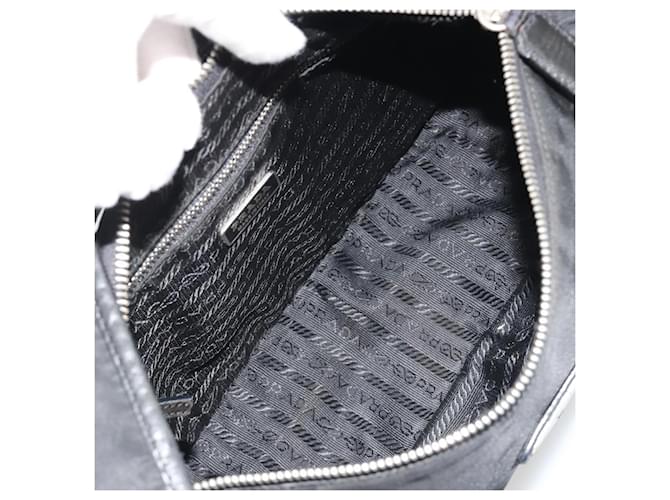 PRADA Shoulder Bag Nylon Black Silver - vista 10