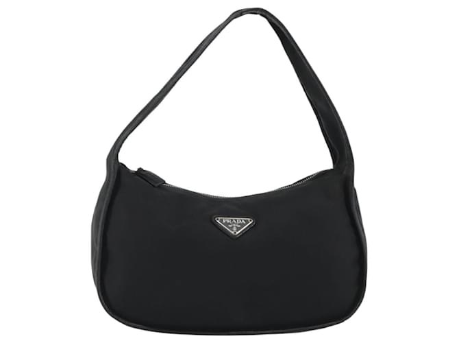PRADA Shoulder Bag Nylon Black Silver - vista 13
