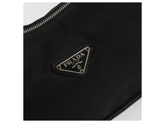 PRADA Shoulder Bag Nylon Black Silver - vista 18