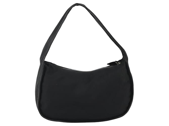 PRADA Shoulder Bag Nylon Black Silver - vista 2