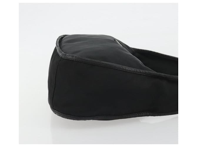 PRADA Shoulder Bag Nylon Black Silver - vista 3
