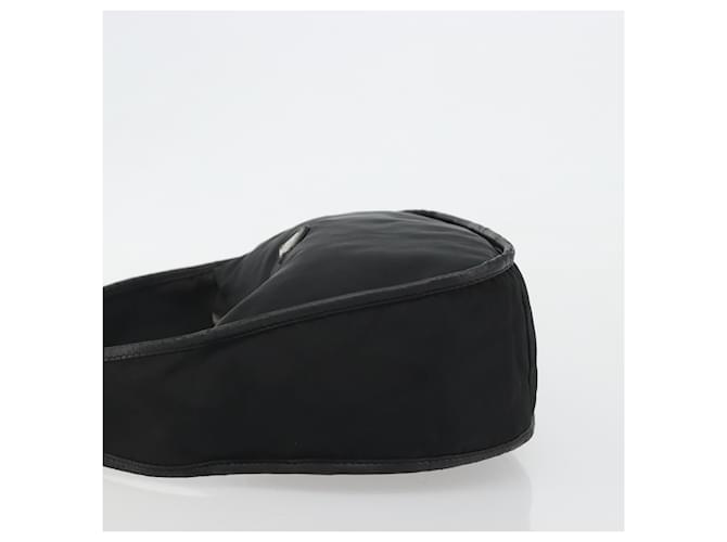 PRADA Shoulder Bag Nylon Black Silver - vista 4