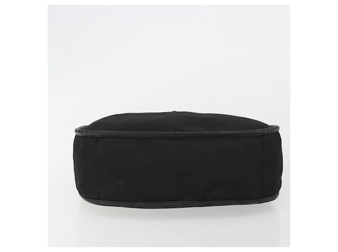 PRADA Shoulder Bag Nylon Black Silver - vista 5