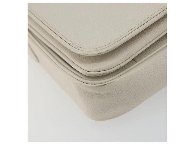 SAINT LAURENT Shoulder Bag Leather White Gold - vista 14