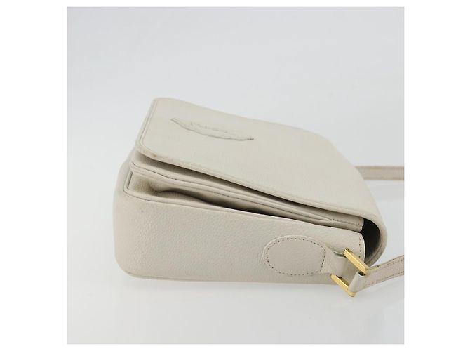 SAINT LAURENT Shoulder Bag Leather White Gold - vista 3