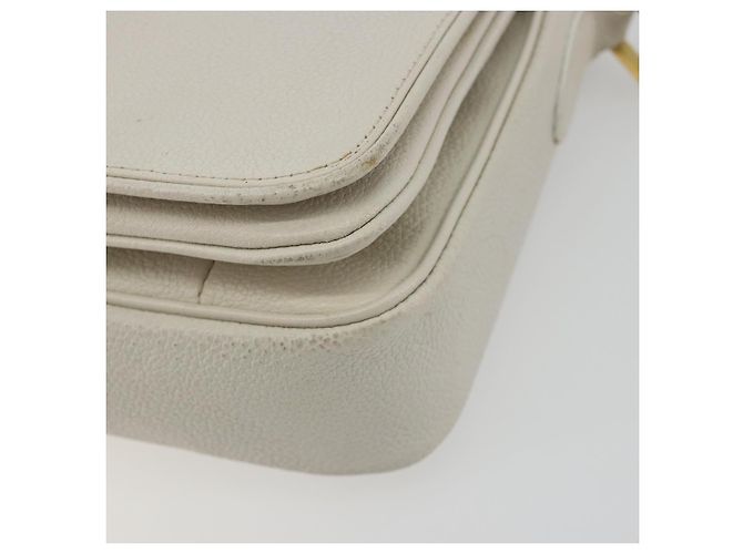 SAINT LAURENT Shoulder Bag Leather White Gold - vista 9