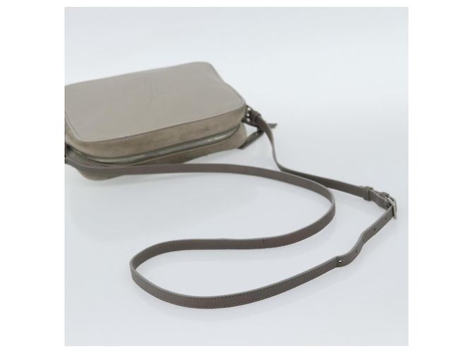 SAINT LAURENT Sac à épaule Daim Gris Argent 520533 - vue 7