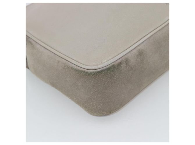 SAINT LAURENT Sac à épaule Daim Gris Argent 520533 - vue 8