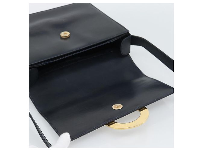 Céline CELINE Circle Shoulder Bag Leather Black Gold - vista 18