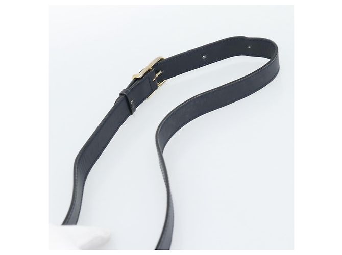 Céline CELINE Circle Shoulder Bag Leather Black Gold - vista 8