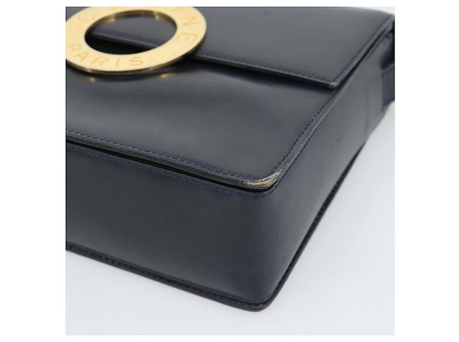 Céline CELINE Circle Shoulder Bag Leather Black Gold - vista 9