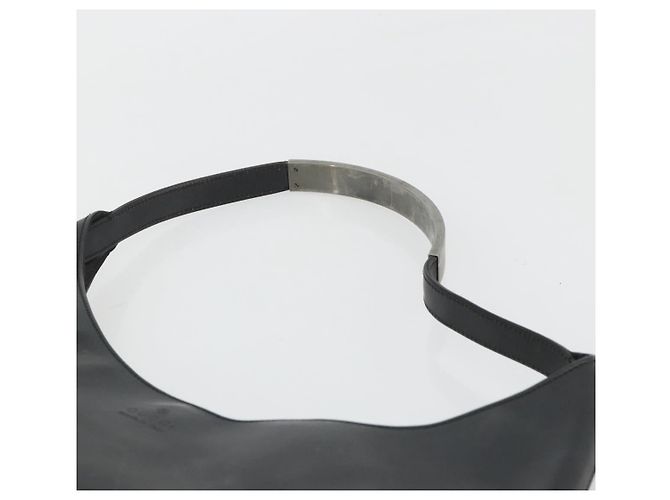 GUCCI Shoulder Bag Leather Black Silver 001 3297 - vista 14