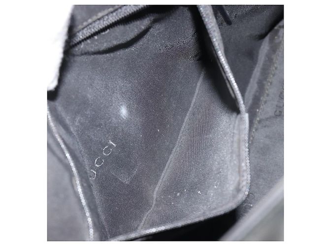 GUCCI Shoulder Bag Leather Black Silver 001 3297 - vista 22