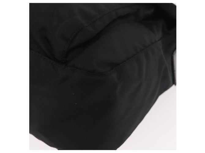 Borsa a tracolla PRADA in nylon nero e argento, autentica 189321A - vista 14