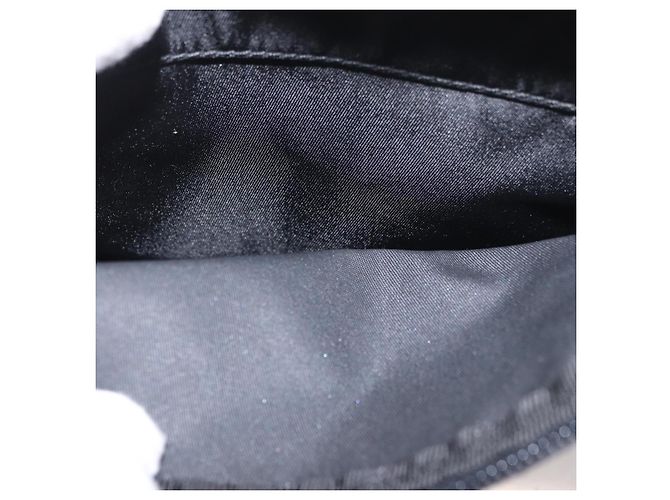 Borsa a tracolla PRADA in nylon nero e argento, autentica 189321A - vista 24