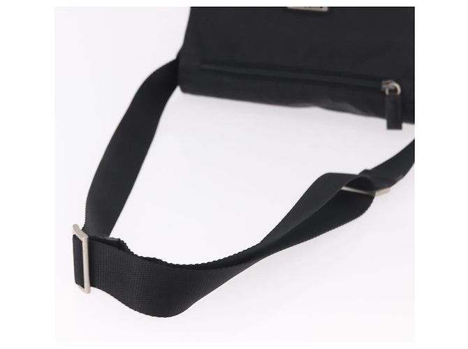 Borsa a tracolla PRADA in nylon nero e argento, autentica 189321A - vista 7