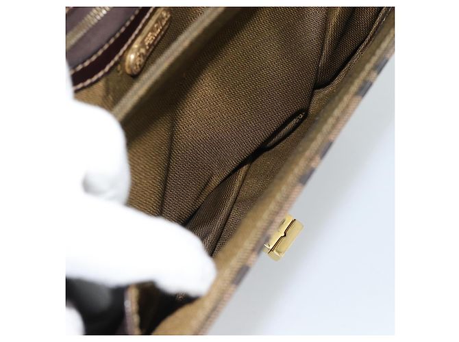 FENDI Zucca Canvas Schultertasche Schwarz Braun - Ansicht 23