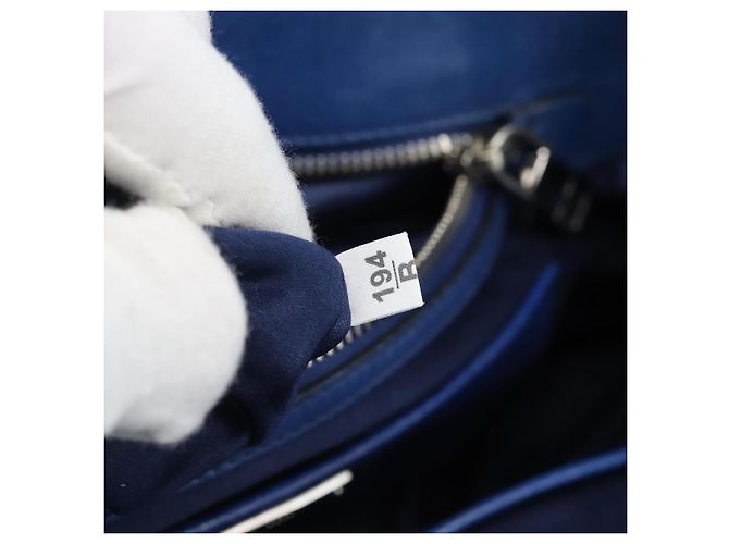 Miu Miu Hand Bag Leather 2way Blue Silver - vista 25
