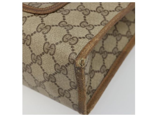 GUCCI GG Supreme Web Sherry Line Tote Bag PVC Beige Red 89 02 997 - vista 9