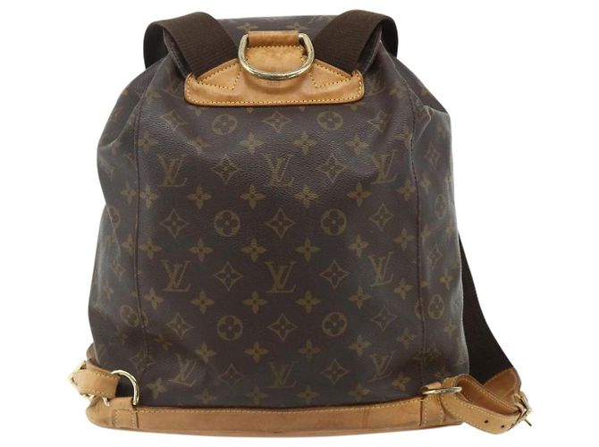 LOUIS VUITTON Monogram Montsouris GM Backpack M51135 LV - vista 3