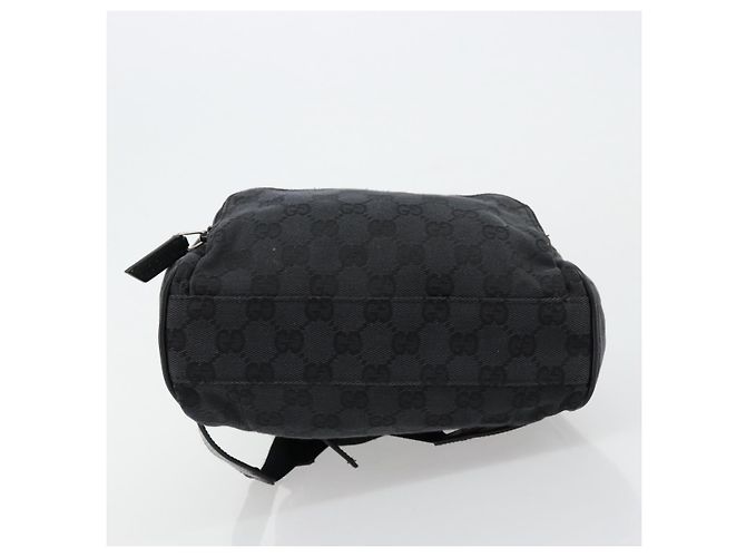 GUCCI GG Canvas Backpack Black Silver 019 0352 - vista 11