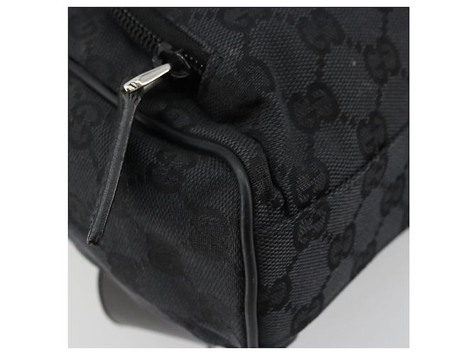 GUCCI GG Canvas Backpack Black Silver 019 0352 - vista 13