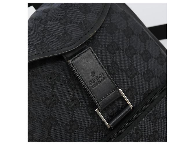GUCCI GG Canvas Backpack Black Silver 019 0352 - vista 16