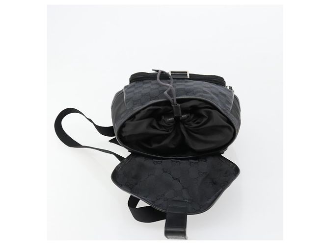 GUCCI GG Canvas Backpack Black Silver 019 0352 - vista 17