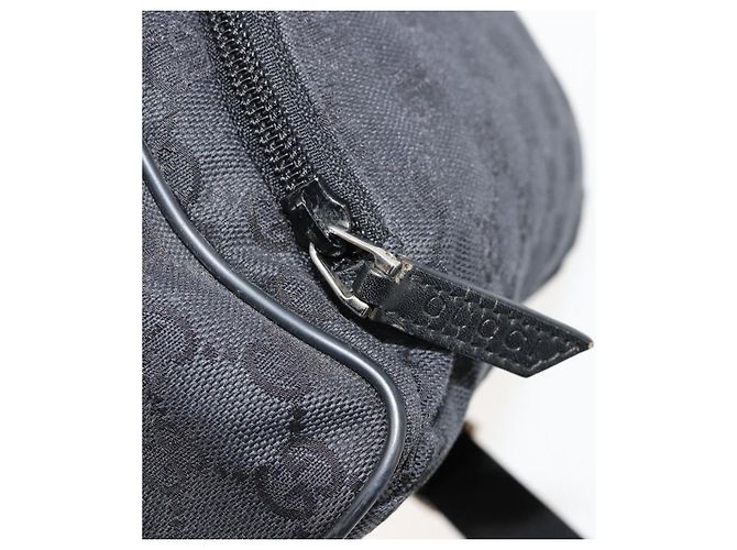 GUCCI GG Canvas Backpack Black Silver 019 0352 - vista 25