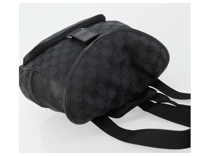 GUCCI GG Canvas Backpack Black Silver 019 0352 - vista 6