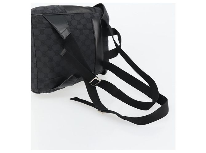 GUCCI GG Canvas Backpack Black Silver 019 0352 - vista 9
