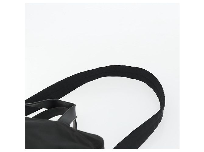 PRADA Sac à main Nylon 2way Noir Argent - vue 10