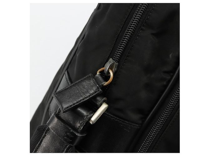 PRADA Sac à main Nylon 2way Noir Argent - vue 18