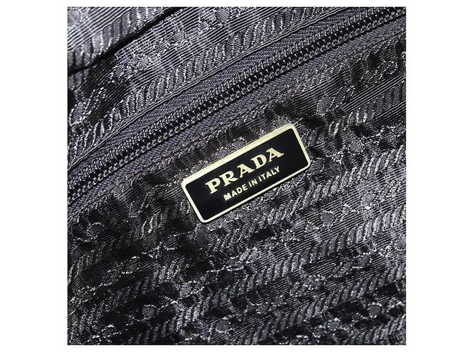 PRADA Sac à main Nylon 2way Noir Argent - vue 19