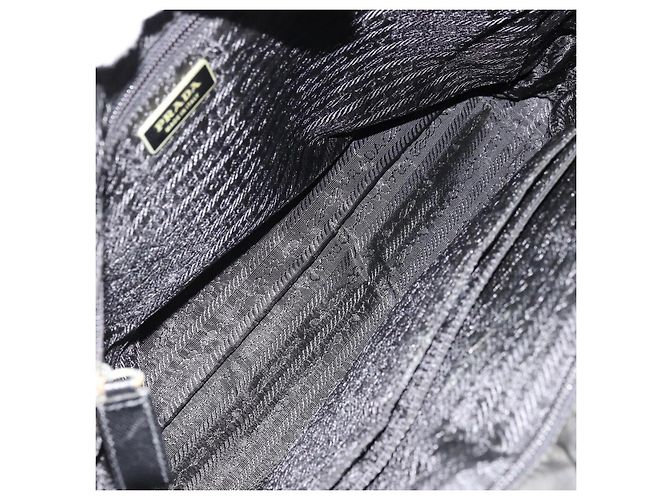 PRADA Sac à main Nylon 2way Noir Argent - vue 20