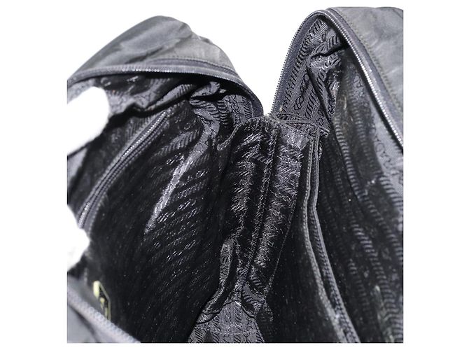 PRADA Sac à main Nylon 2way Noir Argent - vue 21