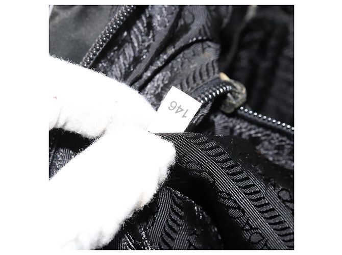 PRADA Sac à main Nylon 2way Noir Argent - vue 27