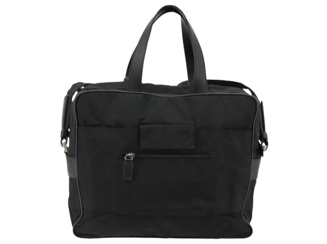 PRADA Sac à main Nylon 2way Noir Argent - vue 3