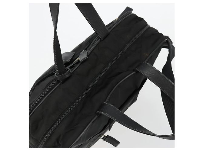 PRADA Sac à main Nylon 2way Noir Argent - vue 6