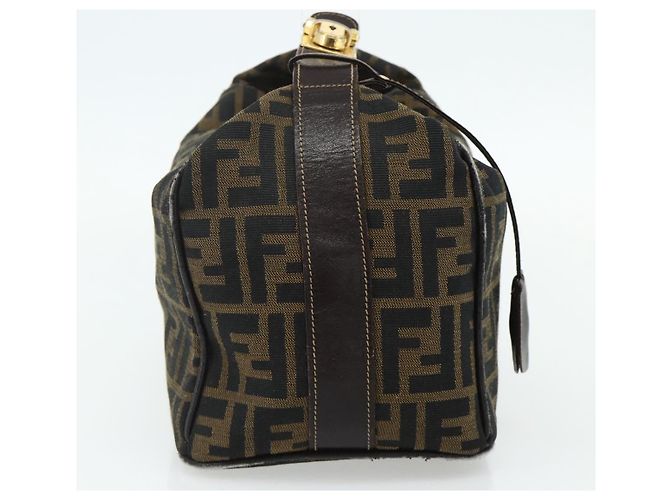 FENDI Zucca Canvas Hand Bag Black Brown - vista 3