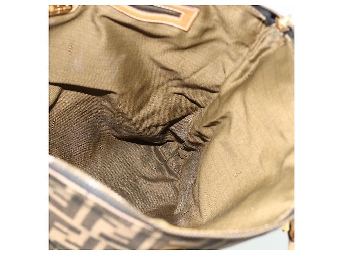 FENDI Zucca Canvas Hand Bag Black Brown - vista 19